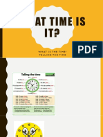 What Is The Time? Telling The Time