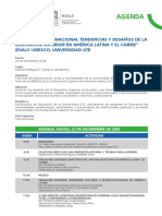 Agenda Seminario Internacional