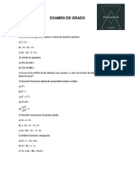 Examen de Grado 8 Básico PDF