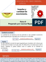 Impulso y Cantidad de Movimiento. Fisica II