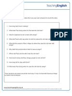 Telling A Story Student Worksheet - 0 PDF