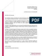 Courrier Réforme Statutaire