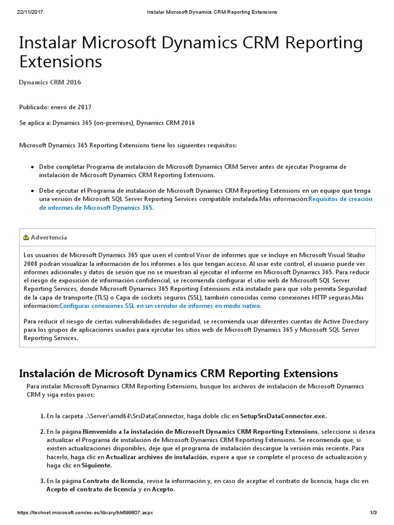 Microsoft Dynamics CRM Reporting Extension | PDF | Transport Layer ...