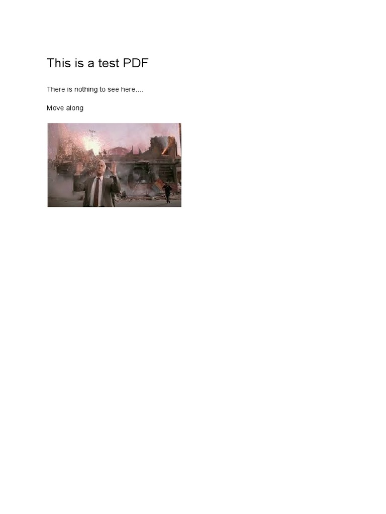 This Is A Test PDF: There Is Nothing To See Here.... Move Along | PDF