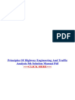 Principles of Highway Engineering and Traffic Analysis 5th Solution Manual PDF