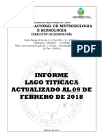 LAGO TITICACA - Informe Semanal (Actualizado 09-02-18)