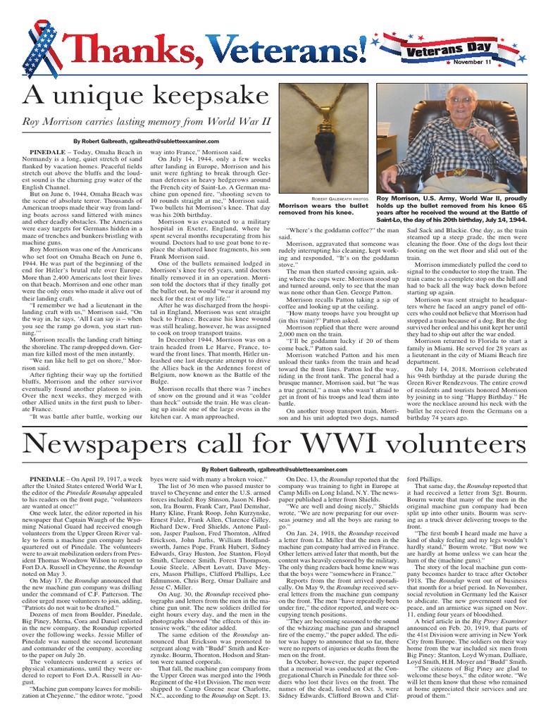 A Unique Keepsake Newspapers Call For WWI Volunteers PDF Korean