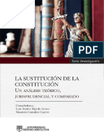 La Sustitucion de La Constitucion - Analisis Teorico, Jurisprudencial y Comparado PDF