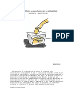 Estados Democráticos y Autoritarios en La Actualidad