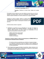 Evidencia - "Prácticas de Cultura Física, Hábitos Del Cuidado Corporal y Trabajo en Equipo"