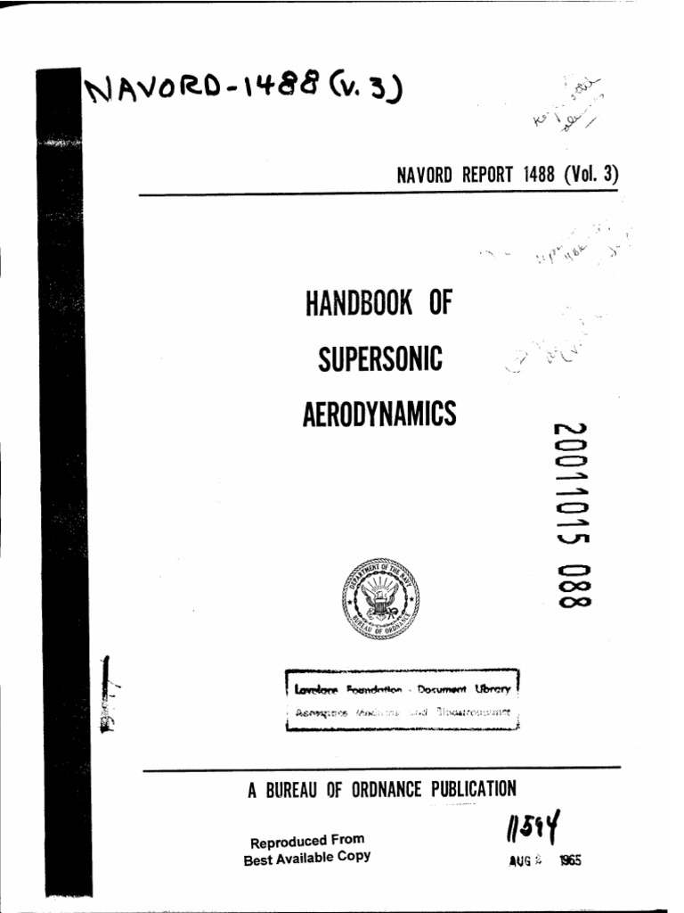 Handbook of Supersonic Aerodynamics Volume - 3 - Sec - 6 | PDF ...