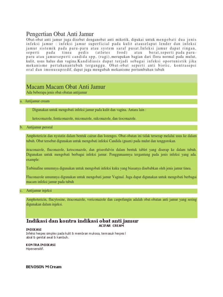 Obat Anti Jamur PDF
