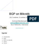 BGP On Mikrotik