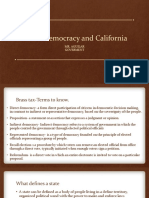 Direct Democracy and California