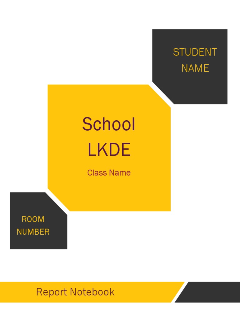 School Report Notebook Template | PDF