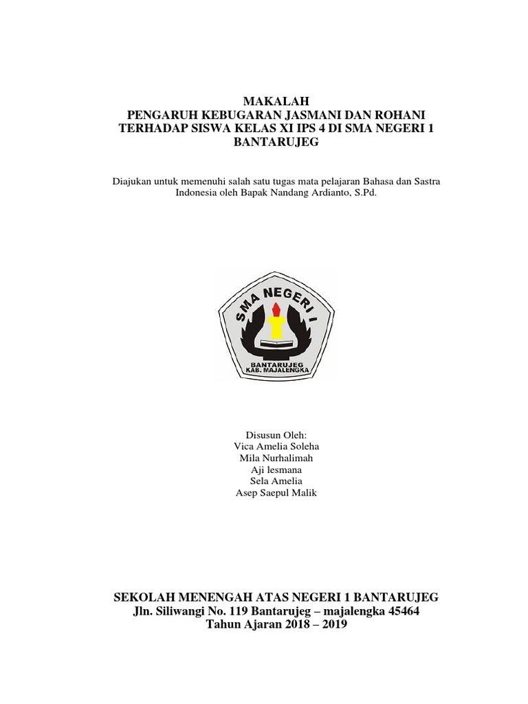 Makalah Kebugaran Jasmani