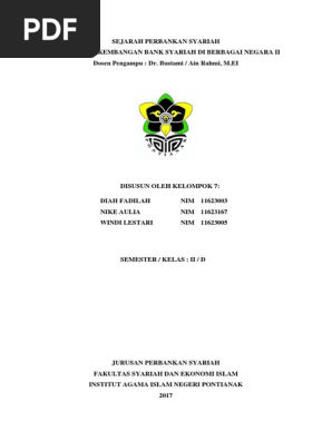 Makalah Sejarah Perbankan Syariah