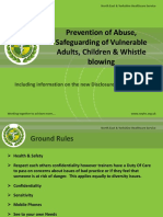 Prevention of Abuse Safeguarding of Vulnerable Adults