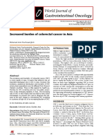 Increased Burden of Colorectal Cancer in Asia: Doi:10.4251/wjgo.v4.i4.68 ISSN 1948-5204 (Online)