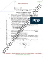 Information Theory and Coding July-2017 Question Paper PDF