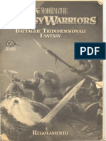 Fantasy Warriors - Regolamento Prima Versione