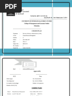 Course Plan HRM - AVM