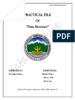 Practical File of Data Structure