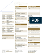 Essential Mysql Cheat Sheet: by Via