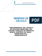 Informe de Cálculo Estrucutal y Cimentaciones.