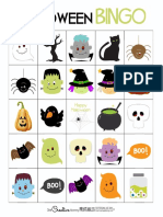 Halloween Bingo Cards Family Set