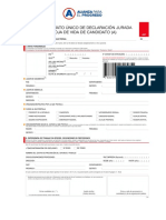 Formato de Declaracion Jurada de Hoja de Vida de Candidato - Erm 2018 - App Oficial PDF