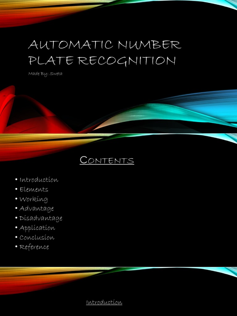 Automatic Number Plate Recognition Guide | PDF | Business | Computers