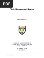 Clinic Management System Project Report PDF