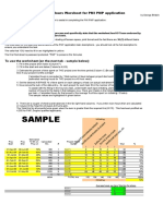 Sample: Project Hours Worsheet For PMI PMP Application
