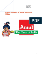Ca of Brand Elements of Amul
