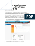 Instalación y Configuración de WSUS en MS Windows Server 2012 R2