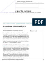 ADENOME PROSTATIQUE - Votre Santé Par La Nature