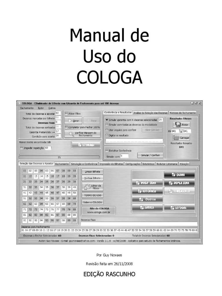 Manual de Uso do COLOGA | PDF | Computação e Tecnologia da Informação ...