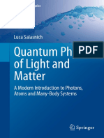 Quantum Physics of Light and Matter A Modern Introduction To Photons Atoms and Many Body Systems