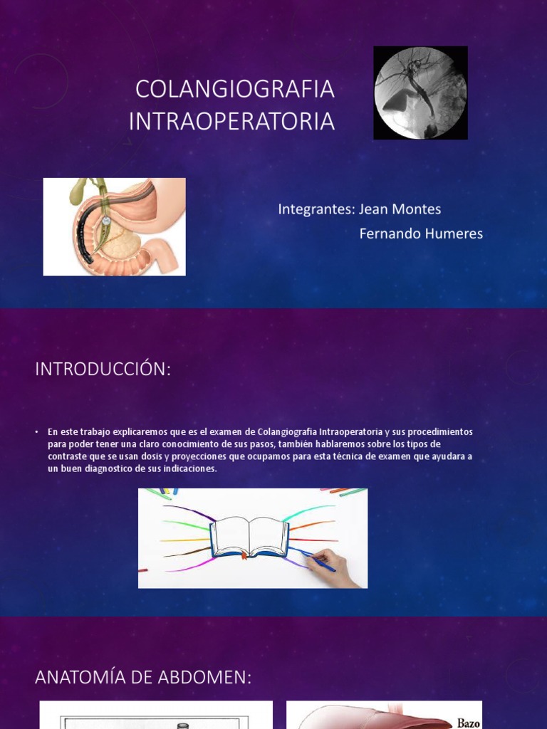 Colangiografía Intraoperatoria: Procedimientos y Tipos | PDF ...