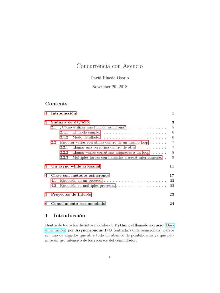 Guia Asyncio | PDF | Python (lenguaje de programación) | Programa de ...