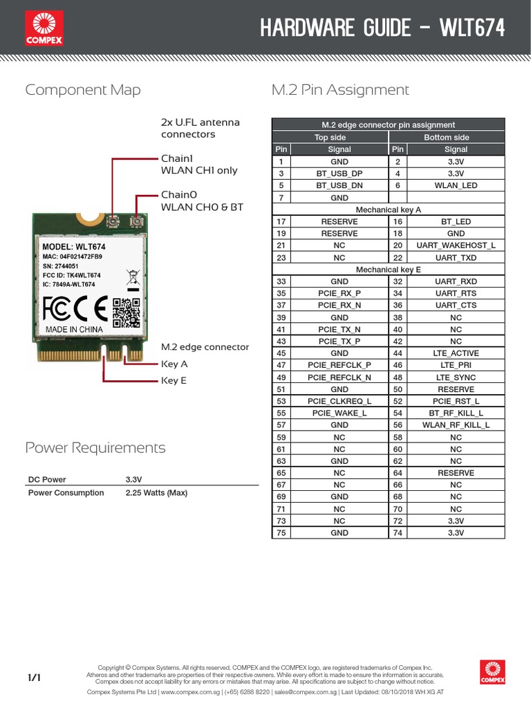 Compex WLT674 | PDF | Electronic Engineering | Intellectual Works