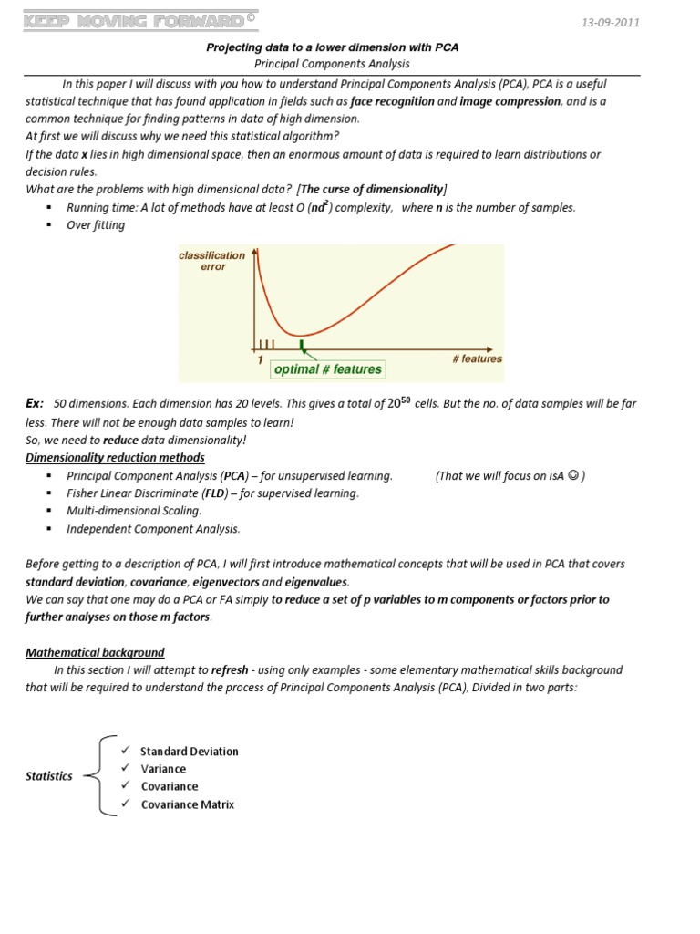 Understanding PCA for Dimensionality Reduction | PDF | Principal ...