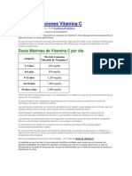 Contraindicaciones Vitamina C