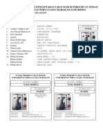 Formulir Pendaftaran Ujian Masuk Perguruan Tinggi Universitas Widya Gama Mahakam Samarinda