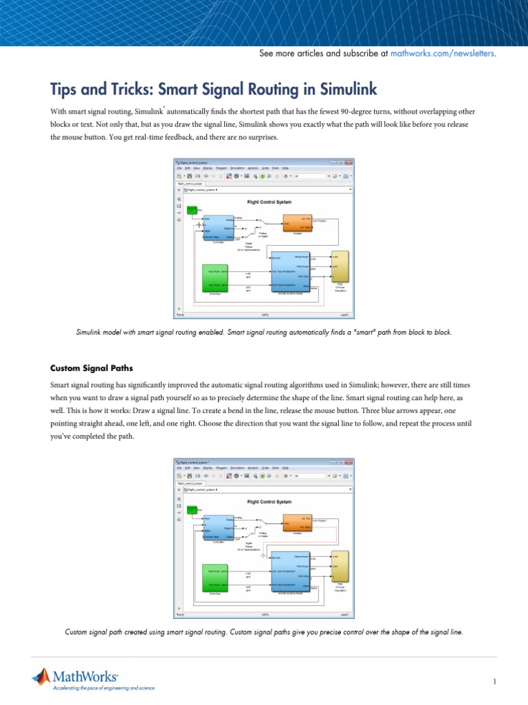 92136v00 Tips and Tricks Smart Signal Routing in Simulink | PDF ...
