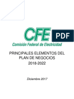 Plan de Negocios CFE 2018-2022