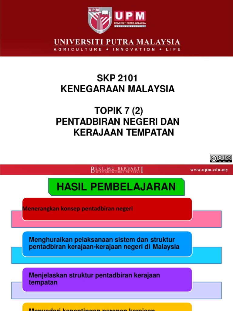 Topik 7 2 L Pentadbiran Negeri Dan Kerajaan Tempatan 2 Pdf