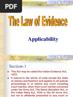 Applicability of Evidence Act
