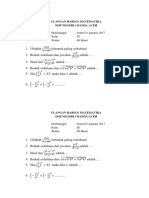 Ulangan Harian Matematika